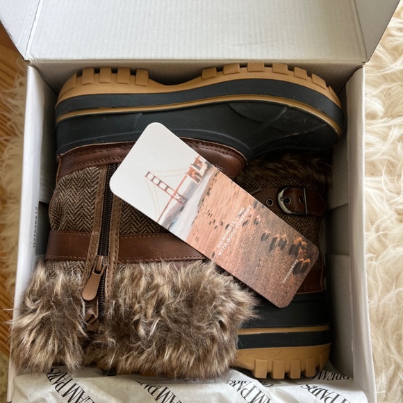 DreamPairs Kriver Brown Boot Sz 2 Big Girl - Picture 12 of 14